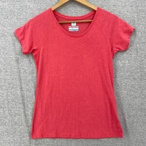 Columbia Sportswear Shirt Womens Extra Small Red Omni Sweat Activated Cooling